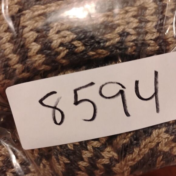 Qiviuk sweater unisex M bison fibre merino wool mulberry silk v-neck geometric - Picture 9 of 9